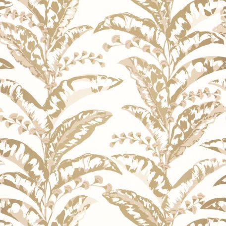 Caselio Escapade 102331235 Epopee Botanikus megejtő szépségű trópusi virágfűzér krémfehér bézs arany tapéta