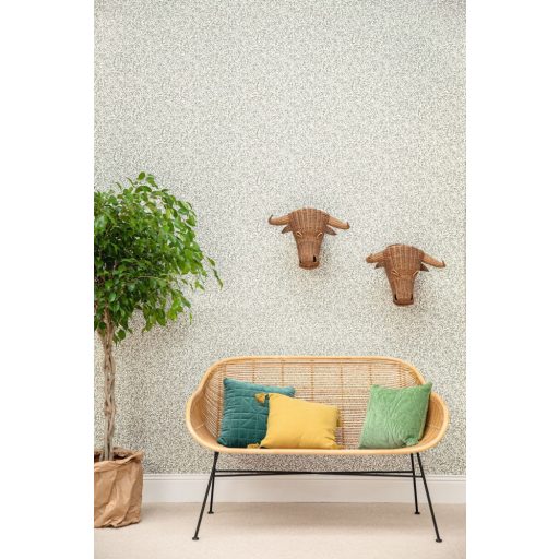 Caselio Escapade 102341079 Ballade Botanikus lombozat-levélzet nagy felbontásban üdítő esztétikum krémfehér bézs bézsarany tapéta