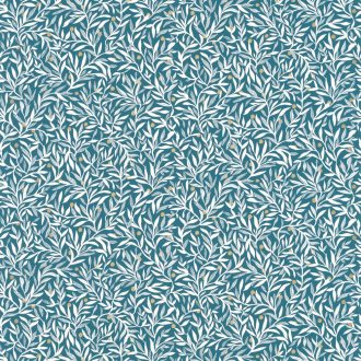   Caselio Escapade 102346281 Ballade Botanikus lombozat-levélzet nagy felbontásban üdítő esztétikum kék fehér bézsarany tapéta