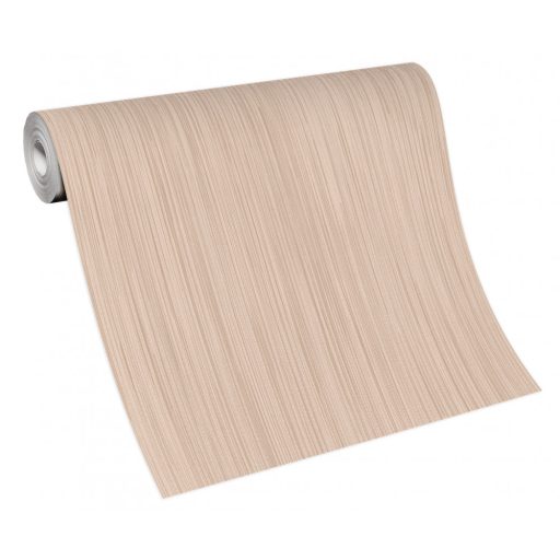 Rovátkolt (csíkos) struktúrájú egyszínű barnás antik rózsaszín tónus tapéta