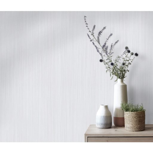 Rovátkolt (csíkos) struktúrájú egyszínű világosszürke/szürke tónus tapéta
