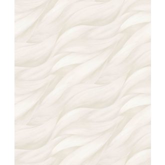   Akvarell színátmenetes levél - dinamikus hullámmotívum fehér szürke tónusok tapéta