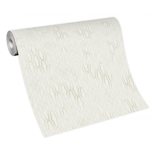 Misztikus keleti design színátmenetekkel és fémes csillogással fehér szürke tapéta