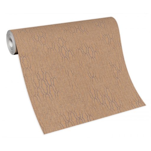 Misztikus keleti design színátmenetekkel és fémes csillogással barna tónusok tapéta