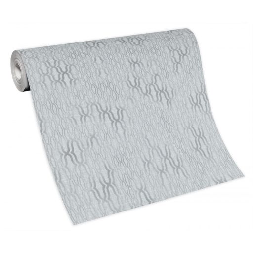 Misztikus keleti design színátmenetekkel és fémes csillogással szürke és ezüst tónusok tapéta