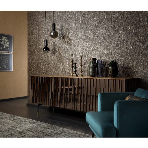 Finom fényű és struktúrájú autentikus vakolatminta szürke kékesszürke antracit fémes hatás tapéta