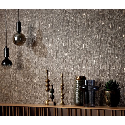 Finom fényű és struktúrájú autentikus vakolatminta szürke kékesszürke antracit fémes hatás tapéta