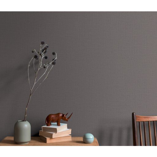 Finoman strukturált egyszínű szürke tónusú tapéta