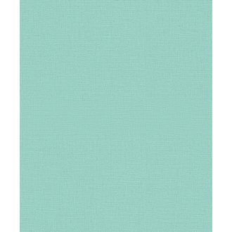 Finoman strukturált egyszínű türkiz tónusú tapéta