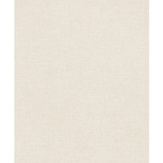 Finoman strukturált egyszínű krémfehér tónusú tapéta