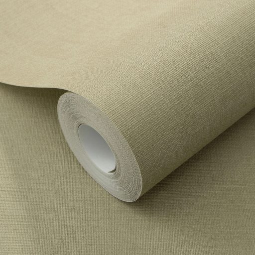 Letisztult és elegáns textilhatású egyszínű minta lágy földes - napsütötte száraz fű és a khaki találkozása - tónus tapéta