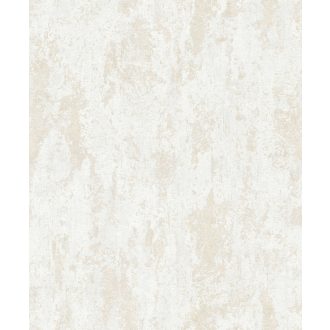   Kopott betonfal kifinomult megjelenítése elegáns fémes csillogás krémfehér és bézs tónusok tapéta