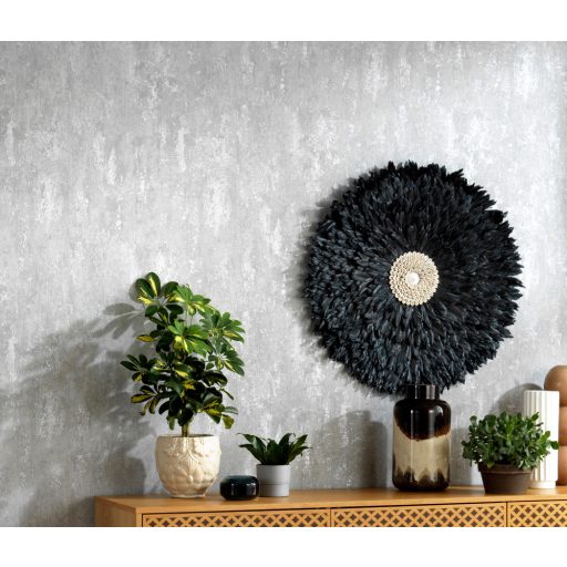 Kopott betonfal kifinomult megjelenítése elegáns fémes csillogás szürke tónusok tapéta