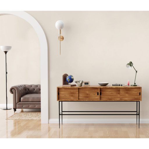 Strukturált egyszínű minta finom vonalkázással krémszín tónus tapéta