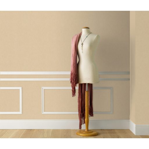 Strukturált egyszínű minta finom vonalkázással arany/bézsarany tónus tapéta