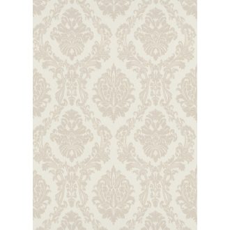   Klasszikus damaszt hatású barokk díszítőminta krém és bézs tónus tapéta