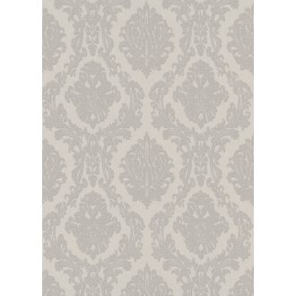   Klasszikus damaszt hatású barokk díszítőminta bézs és szürke tónus tapéta