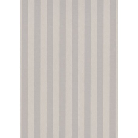Damaszt hatású klasszikus francia csíkos minta szürkésbézs/szürkésbarna és ezüst tónus tapéta