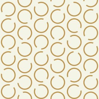   A deco töltődik a körök sokasodnak egyszerűségében nagyszerű nyitott körminta fehér arany fémes hatás tapéta