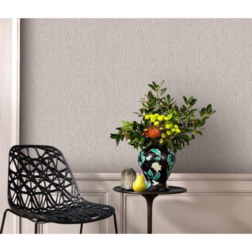 Kidomborodik a szépség - klasszikus relief minta szürkésbarna és krémszín tónus tapéta