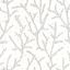 Caselio La Foret 102946030 LITTLE WOODS Natur Botanikus finoman rajzolt ágak fehér világoskék sárga tapéta