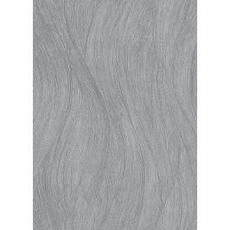   Könnyed hullámos design - Dinamikus vizuális élmény sötétszürke és ezüst tónus fémes hatás tapéta