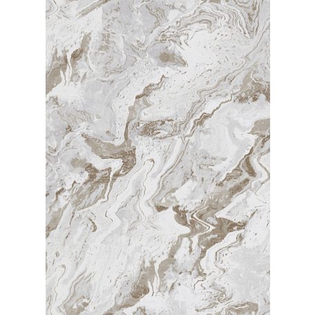 Carrara design a márvány természetes szépsége ihlette szürkésfehér szürke és arany tónus fémes hatás tapéta