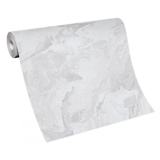 Carrara design a márvány természetes szépsége ihlette krémszürke szürke és ezüst tónus fémes hatás tapéta
