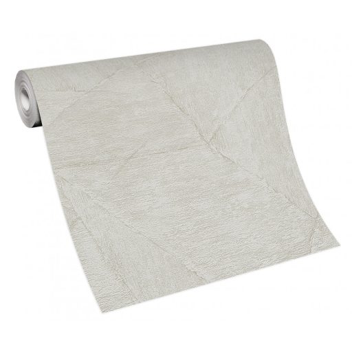 Puha szarvasbőrre emlékeztető Patch design váltakozó struktúra bézs és szürkésbézs tónus irizáló hatás tapéta