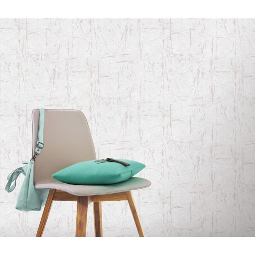 Scratch design - szabálytalan karcolt élénk struktúrminta rózsaszín/rosé tónus finom fémes hatás tapéta