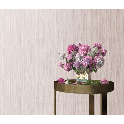 Természetes és elegáns egyszínű strukturminta finom csíkos megjelenés rózsaszín/rosé tónus tapéta