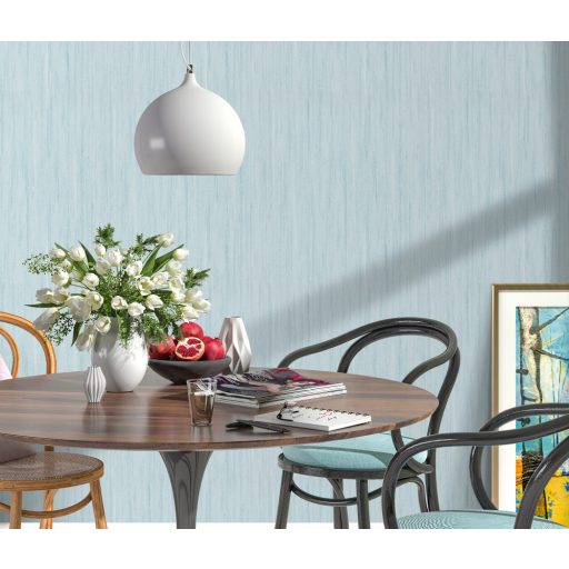 Természetes és elegáns egyszínű strukturminta finom csíkos megjelenés türkizkék tónus tapéta