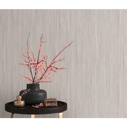 Természetes és elegáns egyszínű strukturminta finom csíkos megjelenés szürkésbarna tónus tapéta