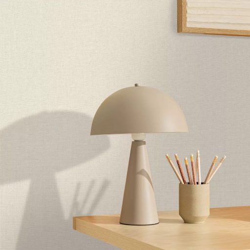 Selymes vászonszövésű felület a kortárs otthoni nyugalomért mázatlan porcelánfehér/elefántcsont tónus tapéta