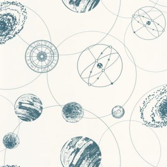   Caselio Young and Free 103256097 Asztro Trend Bolygók Galaxisok fehér kék árnyalatok tapéta