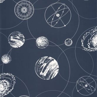   Caselio Young and Free 103259124 Asztro Trend Bolygók Galaxisok éjkék fehér tapéta