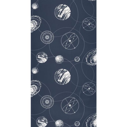 Caselio Young and Free 103259124 Asztro Trend Bolygók Galaxisok éjkék fehér tapéta