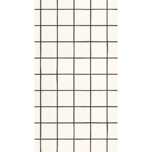 Caselio Young and Free 103270000 KEEP CALM Minimalista egyenes vonalú művészi minta fehér fekete tapéta