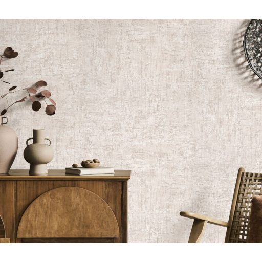 Nyers durva strukturált felületű beton mintázat krém bézs és barna tónus tapéta