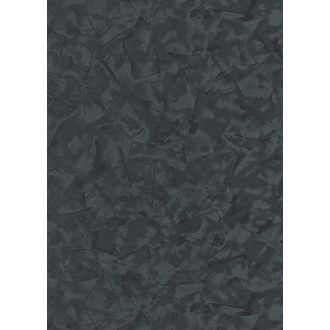   Modern ecsetelt vakolathatású minta sötétszürke fekete és ezüst tónus fémes hatás tapéta