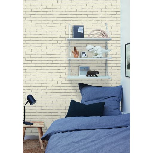 Caselio Young and Free/Kitchen Box 103290001 Ipari stílus utcai varázs natur téglafal krémfehér szürke tapéta