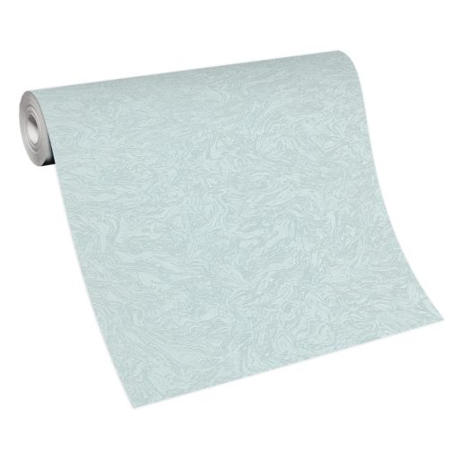 Háromdimenziós dinamikus márványminta csillogó és fényes hatás kék/világoskék tónus tapéta