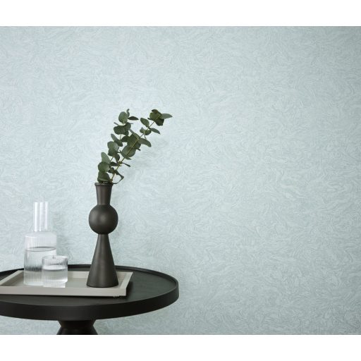 Háromdimenziós dinamikus márványminta csillogó és fényes hatás kék/világoskék tónus tapéta