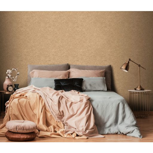 Háromdimenziós dinamikus márványminta csillogó és fényes hatás bézs barna és aranybarna tónus tapéta