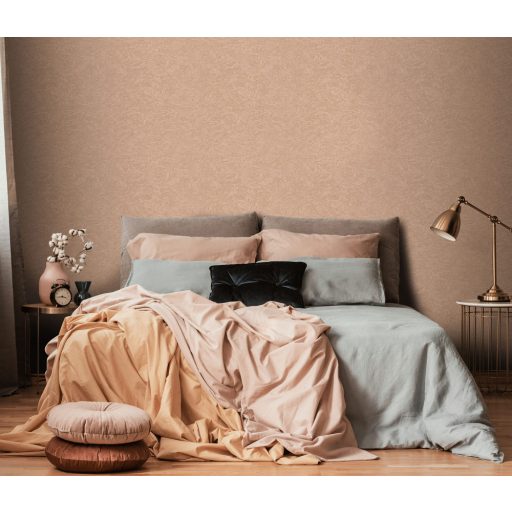 Háromdimenziós dinamikus márványminta csillogó és fényes hatás barna és bronz/roségold/ tónus tapéta