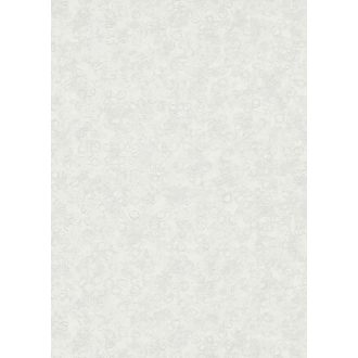   Szabálytalan körök grafikus mintája beton háttéren törtfehér és fehérezüst tónus fémes hatás tapéta