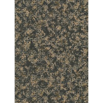   Szabálytalan körök grafikus mintája beton háttéren fekete aranybarna és arany tónus fémes hatás tapéta