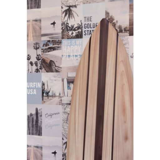 Caselio Young and Free 103346090 HAPPY PLACE Kollázs Utazási emlékek fotók krém szürke kék szines tapéta