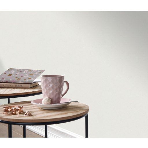 Modern és stílusos strukturált egyszínű minta krémfehér tónus tapéta