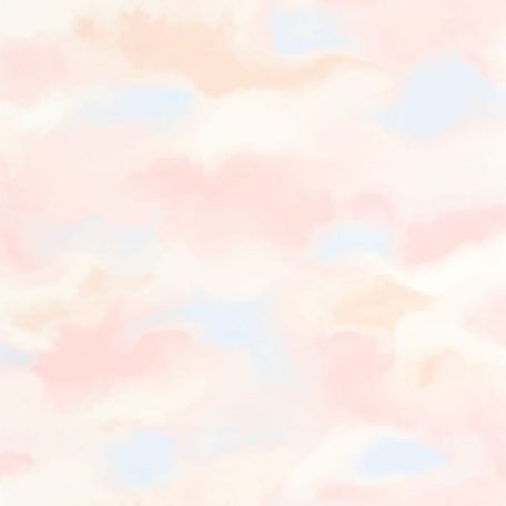 Caselio Young and Free 103364040 FIND YOUR PARADISE Natur Költői felhőmintázat krém nyers bézs/barna rózsaszín tapéta